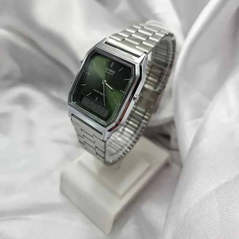 Casio Vintage Dual Time Quartz Watch- AQ-230A-3A